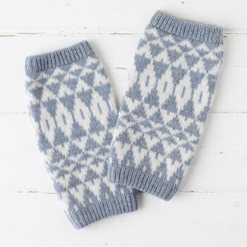 Mirror Knitted Wrist Warmers, 5 of 10