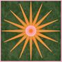 Inner Peace, Bohemian Celestial Sun Yoga Meditation Art Poster, thumbnail 3 of 3