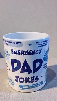Emergency Dad Jokes Mug – Funny Gift For Him Dad, 5 of 5