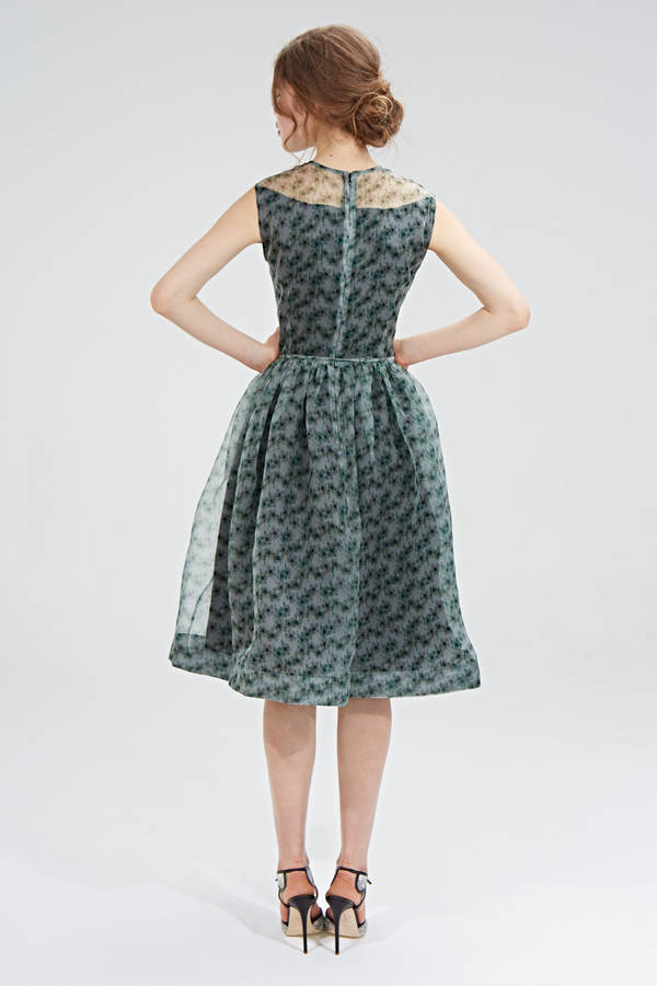 50s silk dress