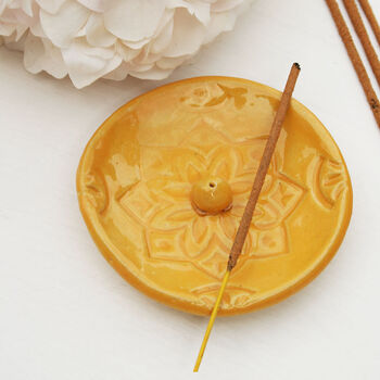 Moroccan Style Mustard Incense Dish, 4 of 6