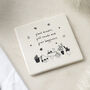 Ceramic 'Plant Dreams, Pull Weeds…' Coaster, thumbnail 1 of 2