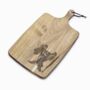 Personalised English Cocker Spaniel Engraved Acacia Serving Board, thumbnail 7 of 8