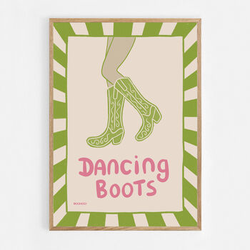 Dancing Boots Cowgirl Print, 6 of 8