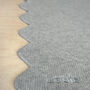 Pure Cashmere Scalloped Edge Baby Blanket In Soft Grey, thumbnail 5 of 7