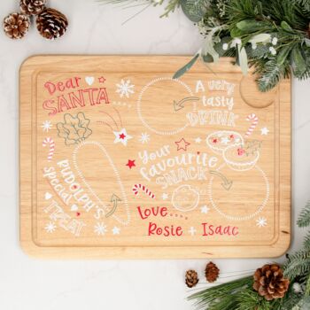 Personalised Christmas Eve Santa Treat Board, 3 of 10