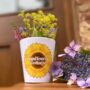Sunflower House Number / Name Plant Pot, thumbnail 1 of 6