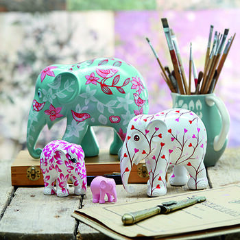 Love Forever Hand Painted Elephant, 3 of 12