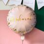 Mubarak Round Foil Balloon Pink And Gold, thumbnail 1 of 2