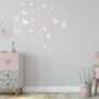 Patterned Butterfly Fabric Wall Stickers, thumbnail 2 of 3