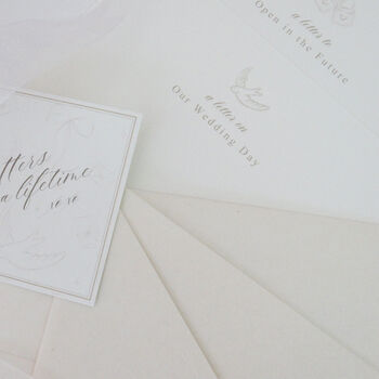 Letters For A Lifetime Wedding Letter Set, 6 of 6