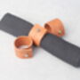 Personalised Leather Napkin Rings, thumbnail 5 of 6