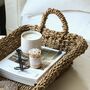 Chunky Seagrass Basket Tray, thumbnail 2 of 2