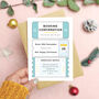Personalised Christmas Booking Confirmation Card, thumbnail 1 of 9
