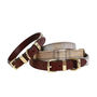 Shetland Wool Leather Dog Collar, thumbnail 3 of 5
