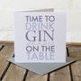Personalised Time To Drink Champagne Or Gin Card, thumbnail 4 of 4