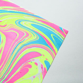Three Sheets Of Hand Marbled Wrapping Paper, 8 of 11