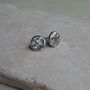 Statement Hammered Stud Earrings, thumbnail 3 of 7