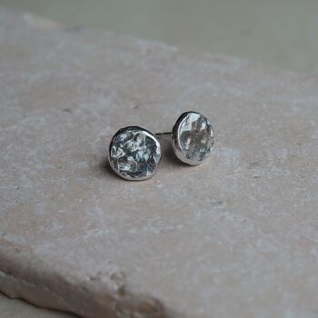 Statement Hammered Stud Earrings, 3 of 7