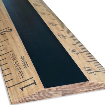 Chalkboard Walnut Finished Wood Height Chart Ruler, 4 of 4