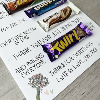 Personalised Thank You Chocolate Board, 3 of 4