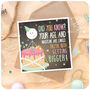 Waistline Funny Cheeky Cake Birthday Card Husband Wife Mum Dad Brother Sister 30 40 50 60 70, thumbnail 3 of 6