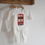 Personalised London Bus Baby Grow, thumbnail 5 of 5
