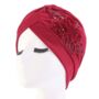 Chemo Turban With Added Sequin Detailing, thumbnail 7 of 12