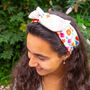 Handmade Floral Print Women's Headband, thumbnail 2 of 6