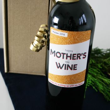 Personalised Mother's Day Wine Gift, 6 of 6