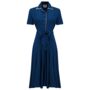 Mae Dress In French Navy Vintage 1940s Style, thumbnail 1 of 2