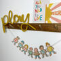 Personalised Wooden 'Paper Doll' Garland Craft Kit, thumbnail 6 of 12