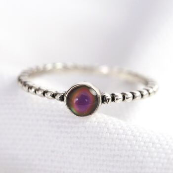 Sterling Silver Mood Stone Ring, 4 of 6