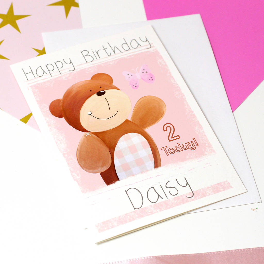 personalised birthday bear