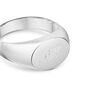 Oblate Personalised Signet Ring 925 Solid Silver, thumbnail 4 of 6