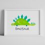 Personalised Kids Room Dinosaur Children's Print, thumbnail 6 of 7