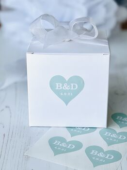 Personalised Heart Wedding Stickers, 10 of 10