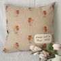 Personalised Robin Cushion, Remembrance Pillow Keepsake, thumbnail 6 of 10