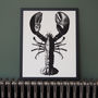 Encyclopaedic Inspired Fine Art Print, Rock Lobster, thumbnail 1 of 11