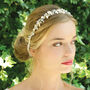 Silver Or Gold Plated Leafy Bridal Hair Vine, thumbnail 1 of 11