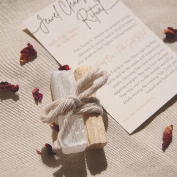 Energy Cleansing Set: Palo Santo And Selenite Crystal, 2 of 2