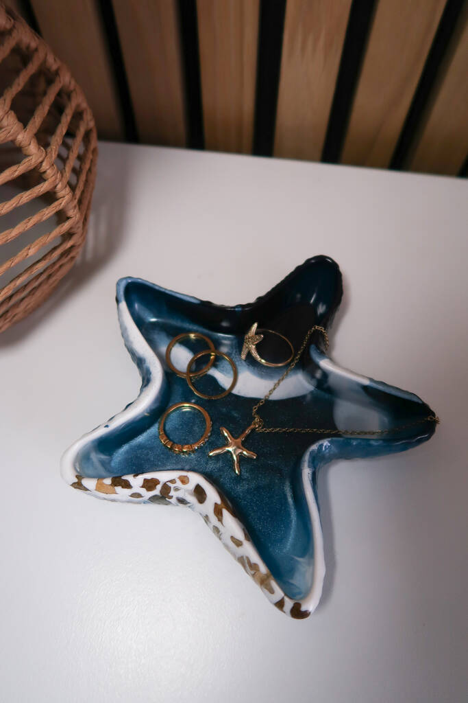 Resin Starfish Trinket Dish
