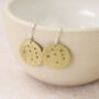 Sterling Silver And Brass Cut Out Star Disc Earrings, thumbnail 4 of 5