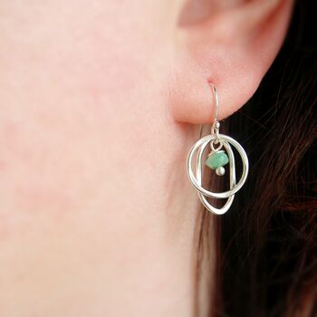 Emerald Drop Earrings, 2 of 4