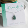 Moss Agate Crystal Necklace, thumbnail 3 of 11