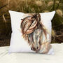 Inky Horse Outdoor Cushion For Garden Furniture, thumbnail 5 of 9
