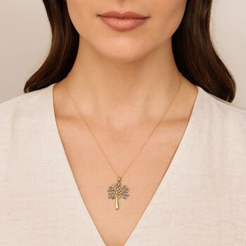 Personalised Two Tone 9ct Gold Tree Of Life Pendant, 2 of 7