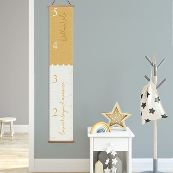 Personalised Loved Beyond Measure Canvas Height Chart, 5 of 9