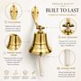 Marine Brass Wall Hanging Bell, thumbnail 6 of 12