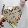 Valentine's Day Personalised Card And Wooden Heart, thumbnail 8 of 9